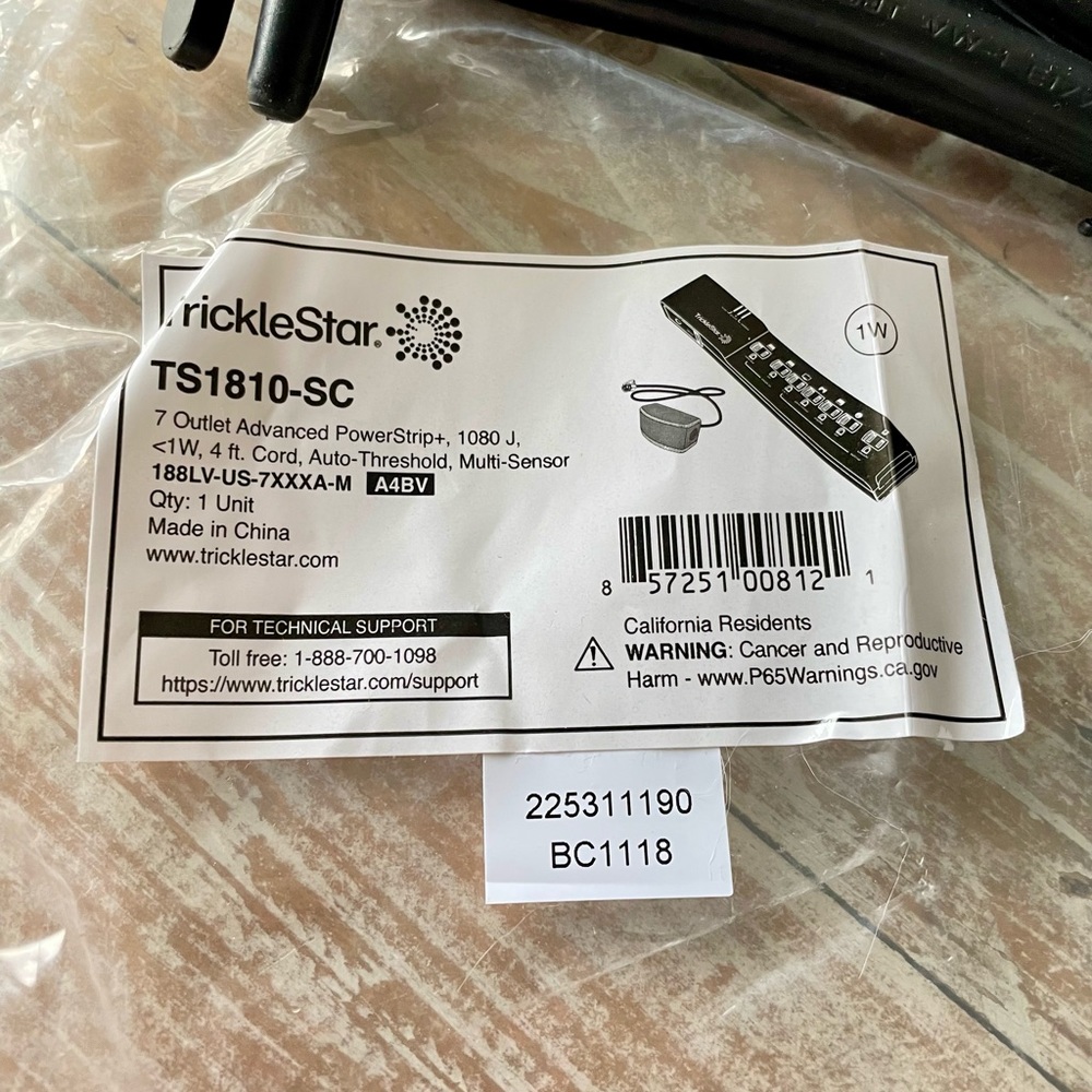 🔌TrickleStar 7 Outlet Advanced PowerStrip+ ⚡️Surge Protector 🆕 - Picture 8 of 10